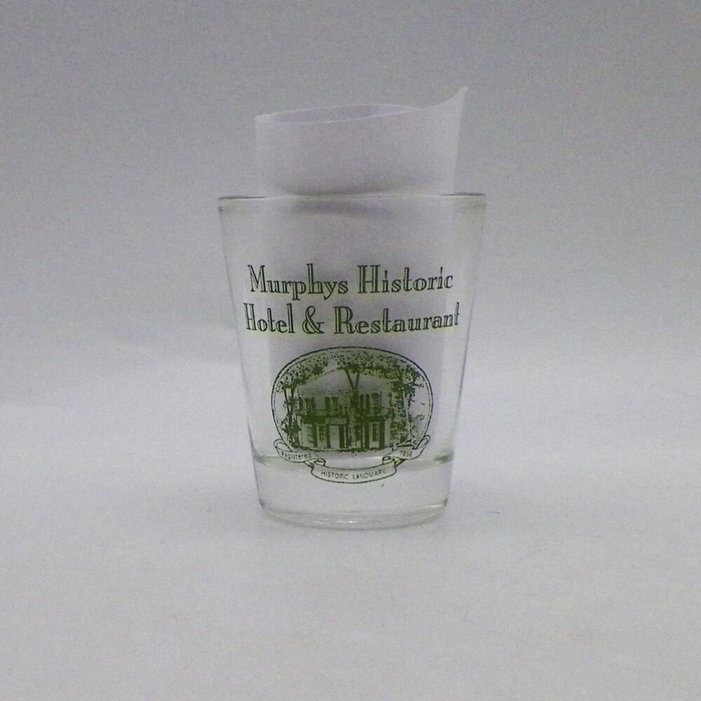 Murphys Historic Hotel & Restaurant Shot Glass California Souvenir